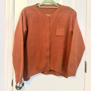 New Front Button Closure Cardigan Sweater